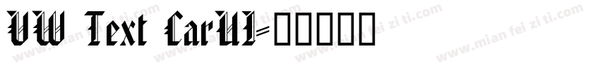 VW Text CarUI字体转换